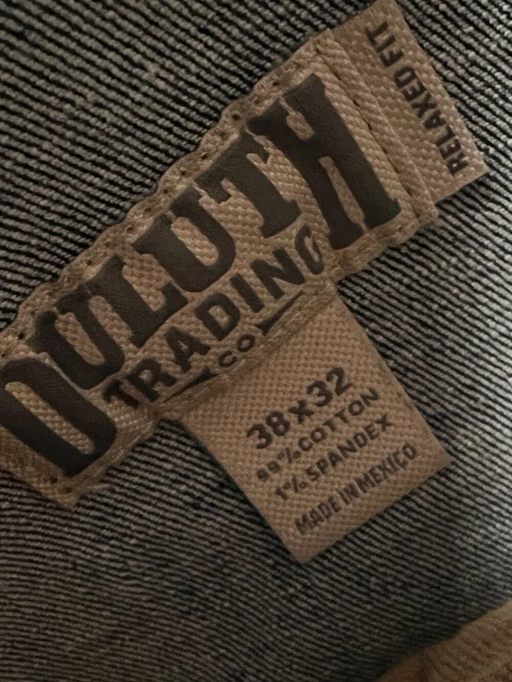 Mens Duluth Trading‎ Company Flex Ballroom Denim Blue Jeans Relaxed Fit 38x32